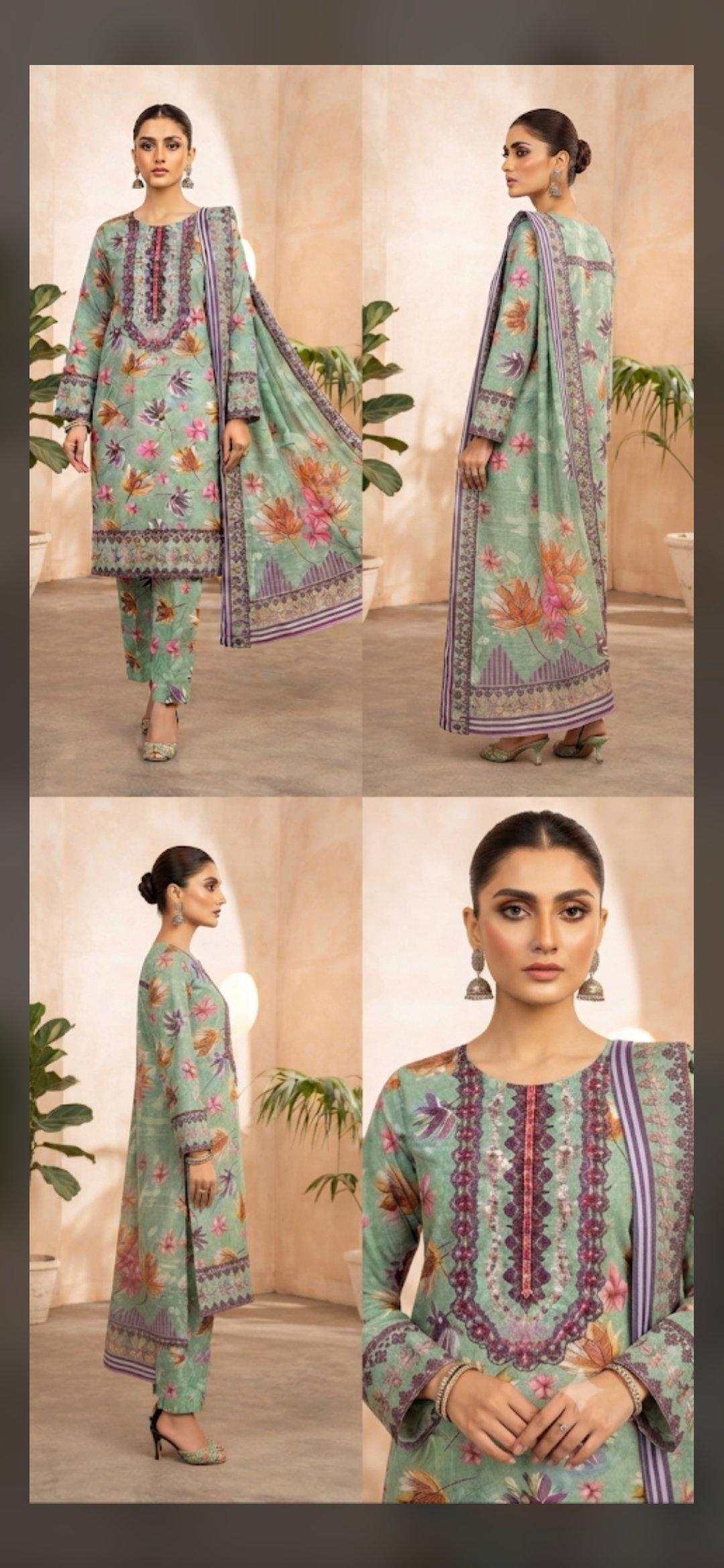 Floral Garden – 3 Piece Lawn Suit